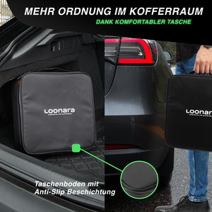 loonara Typ 2 Ladekabel 11/22kW mit Tesla-Button [schwarz] - Mode 3 Ladekabel nach IEC 62196 Standard - passend für dein Tesla