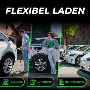 loonara Typ 2 Ladekabel 11kW [schwarz] - Mode 3 Ladekabel nach IEC 62196 Standard - passend für dein Elektroauto