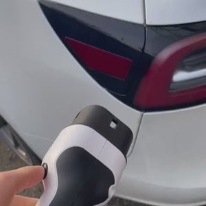 loonara Typ 2 Ladekabel 11/22kW mit Tesla-Button [weiß] - Mode 3 Ladekabel nach IEC 62196 Standard - passend für dein Tesla