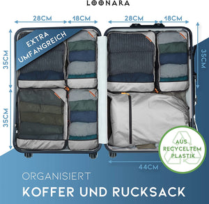 Kleidertaschen Set mit Kompression für Koffer und Rucksack [7-teilig]
